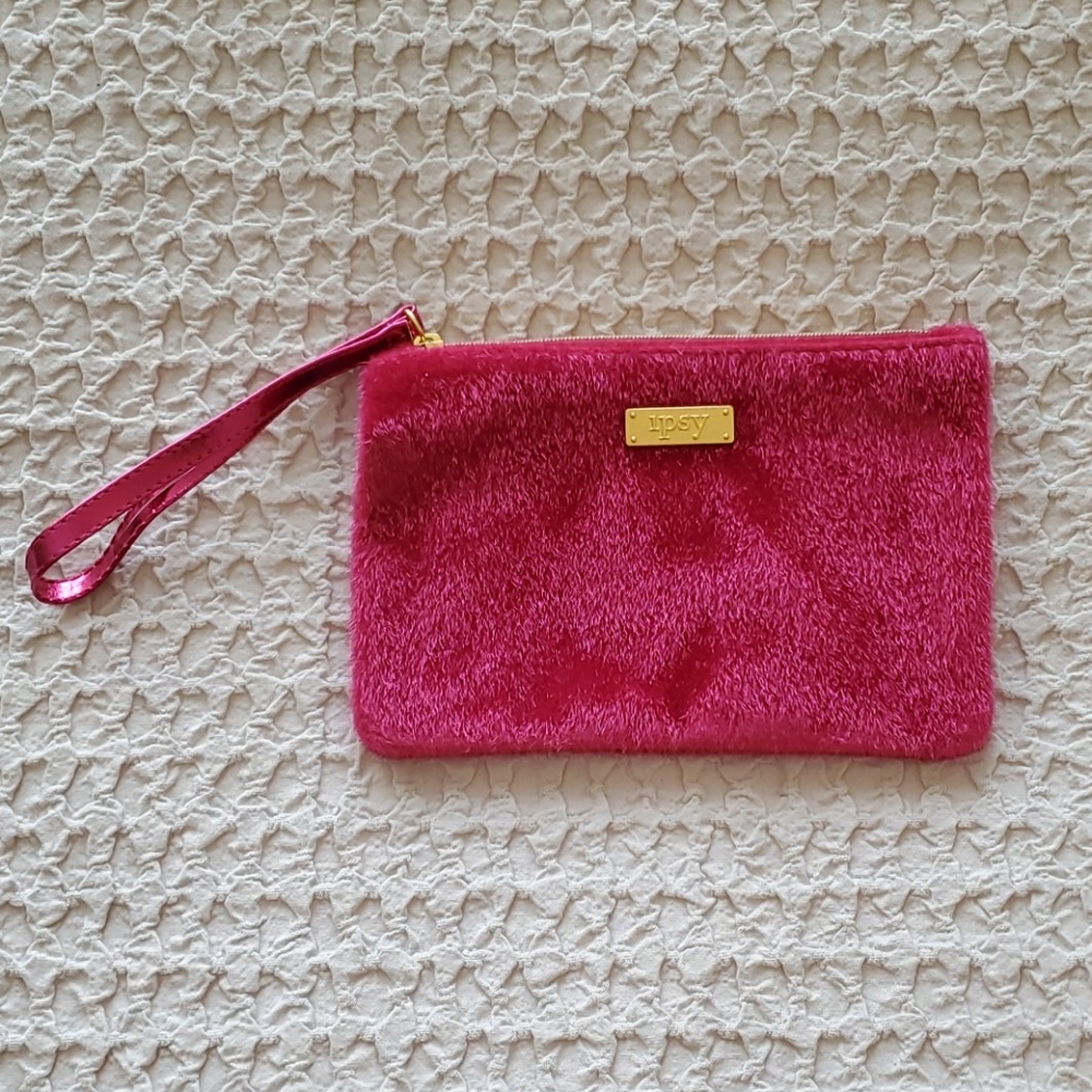 Ipsy Makeup Bag - Pink Fur